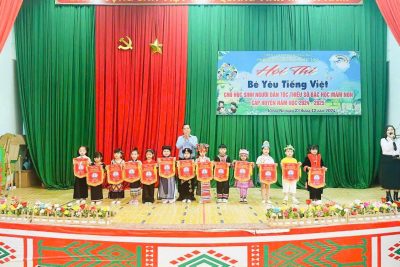 TRƯỜNG MN HOÀNG ANH THAM GIA HỘI THI BÉ YÊU TIẾNG VIỆT CHO HỌC SINH DÂN TỘC THIỂU SỐ NĂM HỌC 2024-2025.