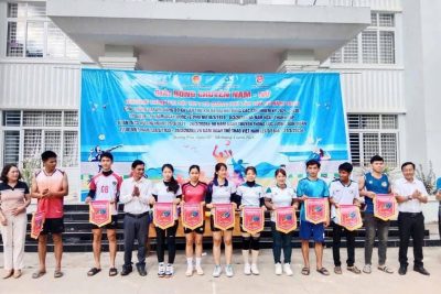Trường MN Hoàng Anh tham gia giải bóng chuyền nam, nữ năm 2025.