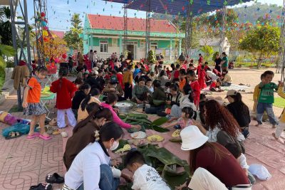 TRƯỜNG MN HOÀNG ANH TỔ CHỨC HỘI CHỢ XUÂN