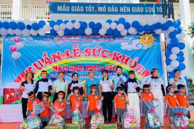 TRƯỜNG MN HOÀNG ANH TỔ CHỨC TUẦN LỄ SỨC KHỎE NĂM HỌC 2025-2026