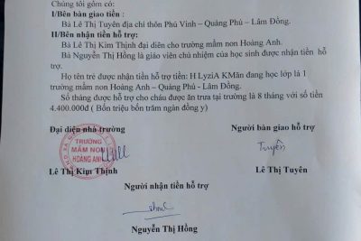 TRAO GỬI YÊU THƯƠNG – TIẾP SỨC ĐẾN TRƯỜNG