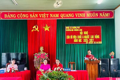 TRƯỜNG MẦM NON HOÀNG ANH TỔ CHỨC HỘI NGHỊ CÁN BỘ, VIÊN CHỨC VÀ NGƯỜI LAO ĐỘNG NĂM HỌC 2026–202